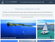 Tablet Screenshot of mauritiuscatamaran.com